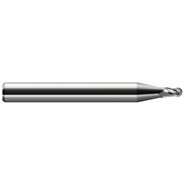 Harvey Tool Miniature End Mill Ball Stub & Standard, 0.0550" 24655